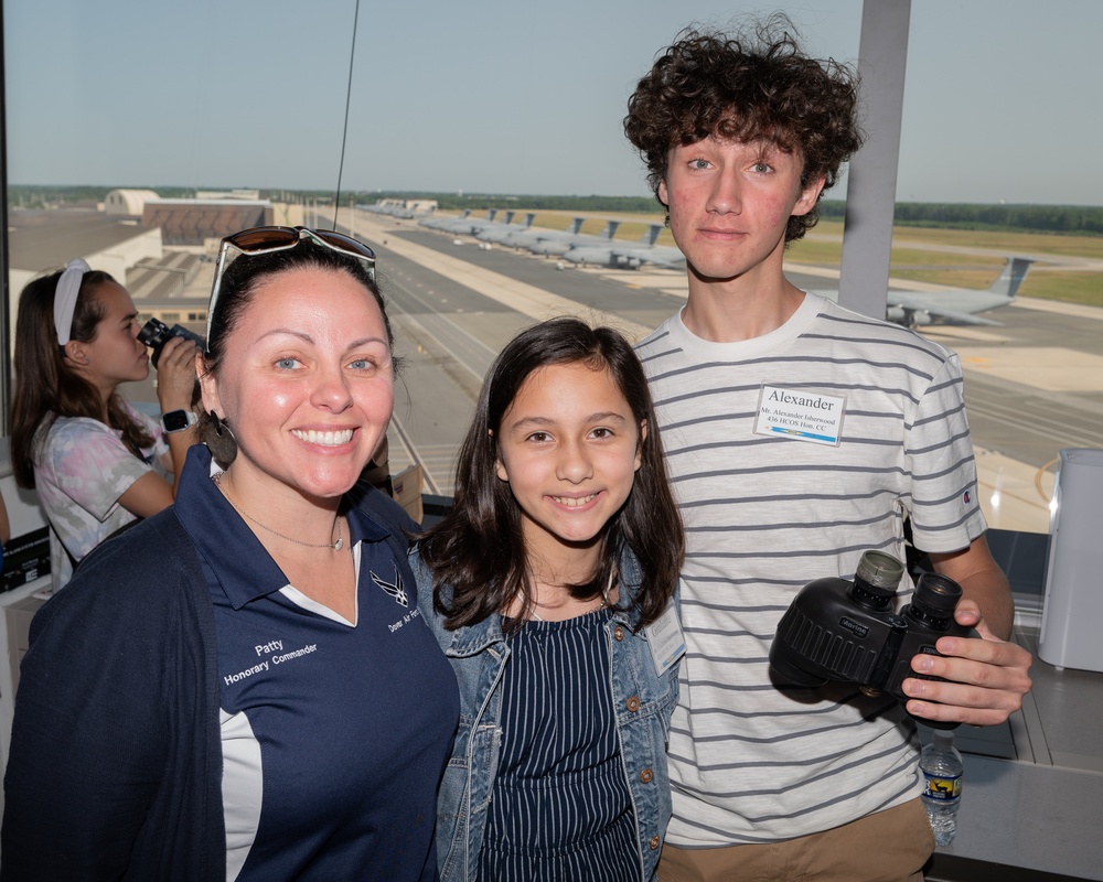 Honorary Commanders, children tour Dover AFB during Bring Your Kids to Work Day