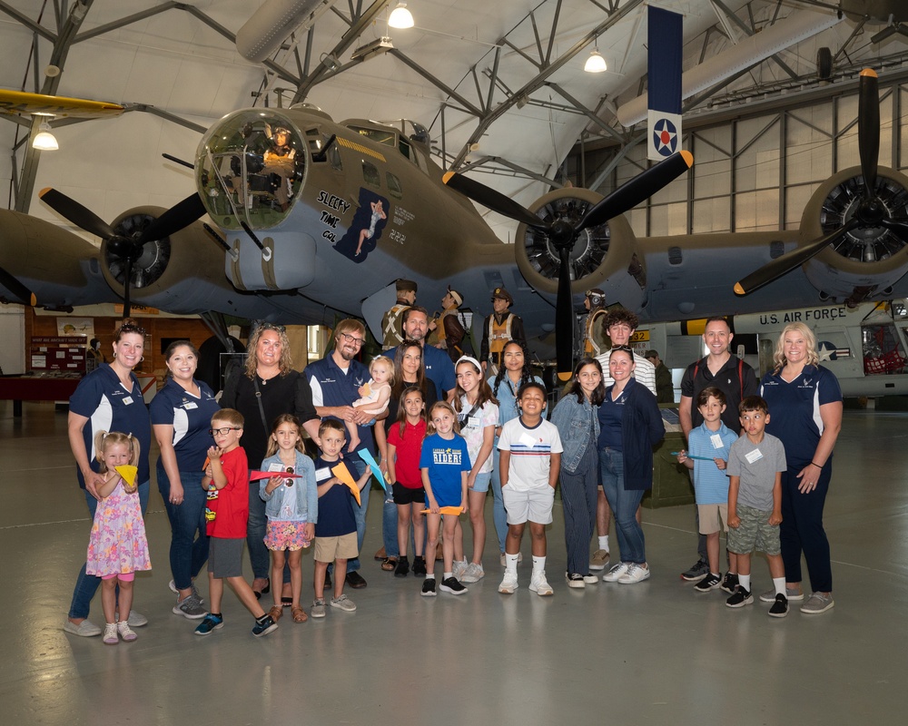 Honorary Commanders, children tour Dover AFB during Bring Your Kids to Work Day