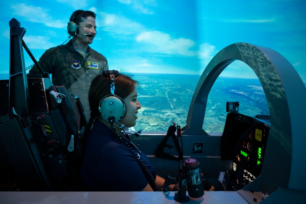 Base commander for a day at Laughlin Air Force Base