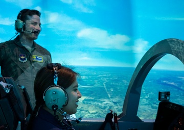 Base commander for a day at Laughlin Air Force Base