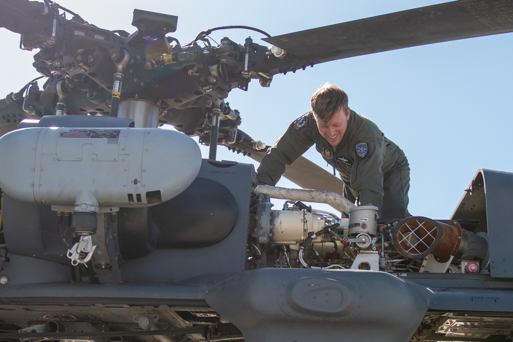 HH-60G Pave Hawk helicopter inspection