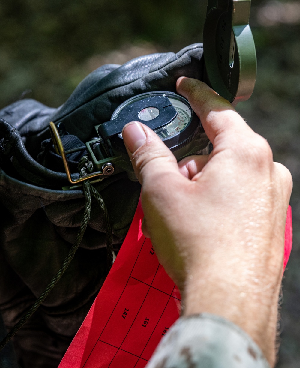 Officer Candidates conduct land navigation