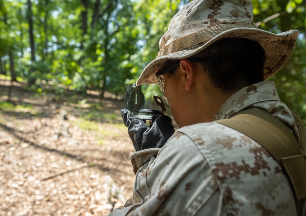 Officer Candidates conduct land navigation