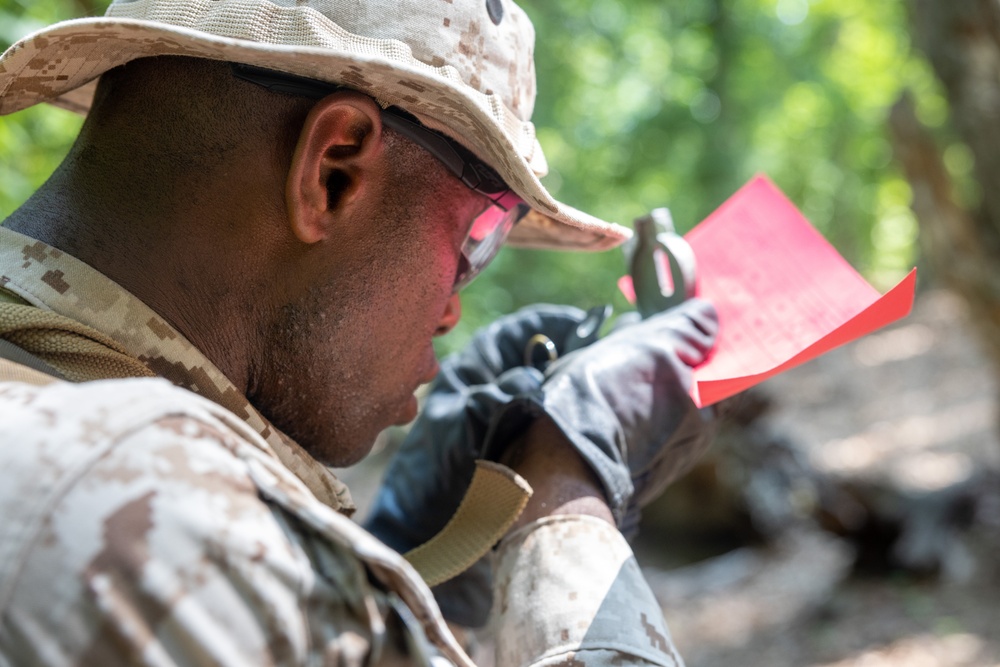 Officer Candidates conduct land navigation