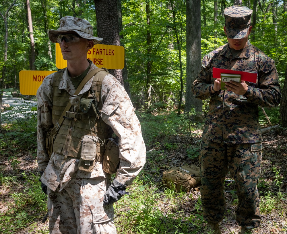 Officer Candidates conduct land navigation