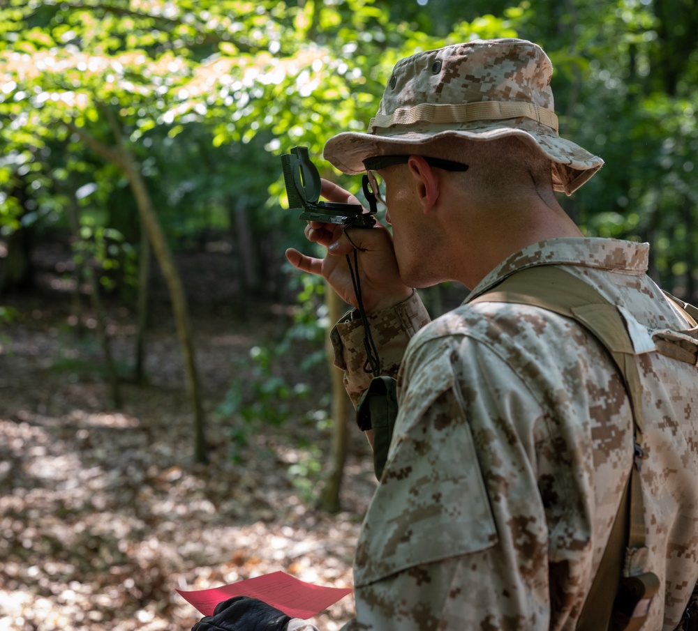 Officer Candidates conduct land navigation