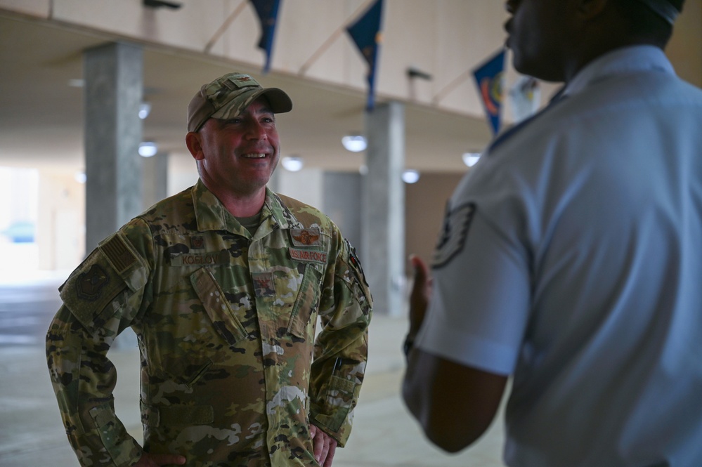 Crow's Call to Success: Air Force EW Leaders Inspire BMT Graduates