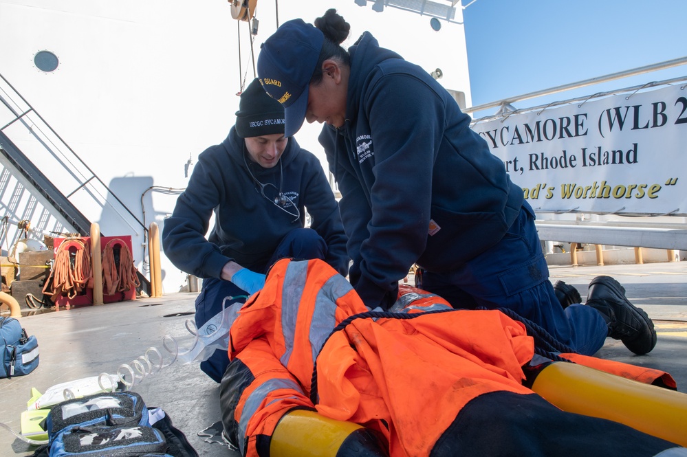 U.S. Coast Guard Cutter Sycamore participates in Exercise Argus