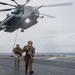 31st MEU Conducts a Fast Rope Exercise On the Flight Deck of USS America