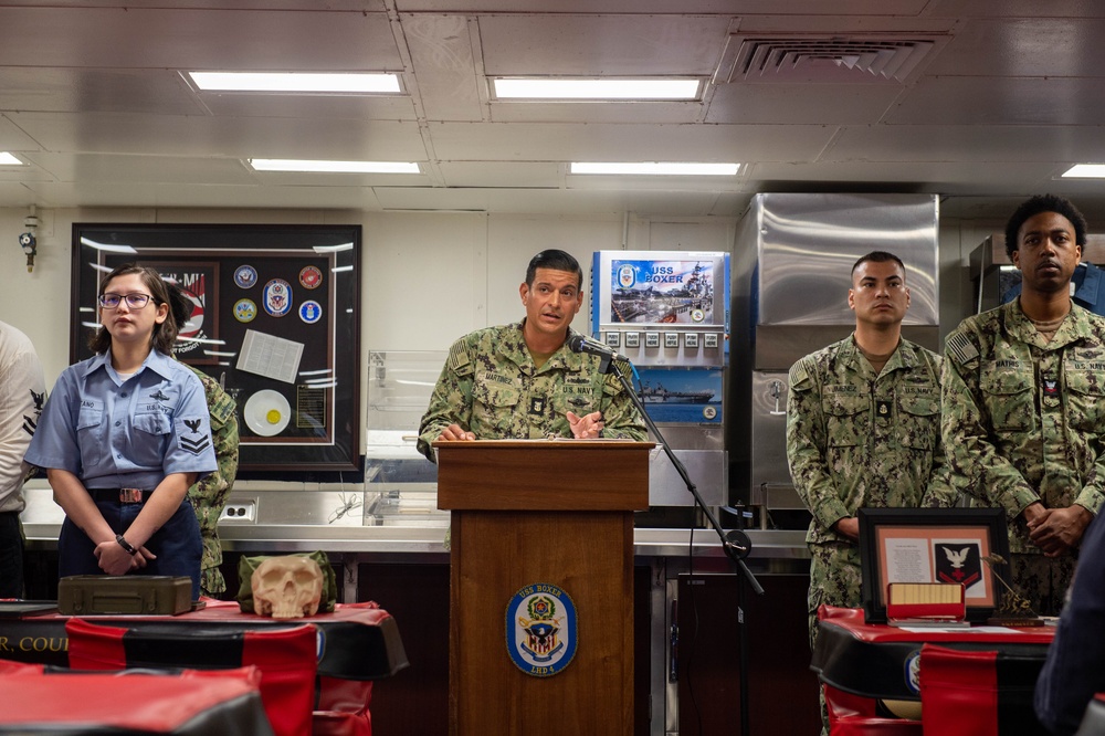 Boxer Celebrates 125th Hospital Corpsman Birthday