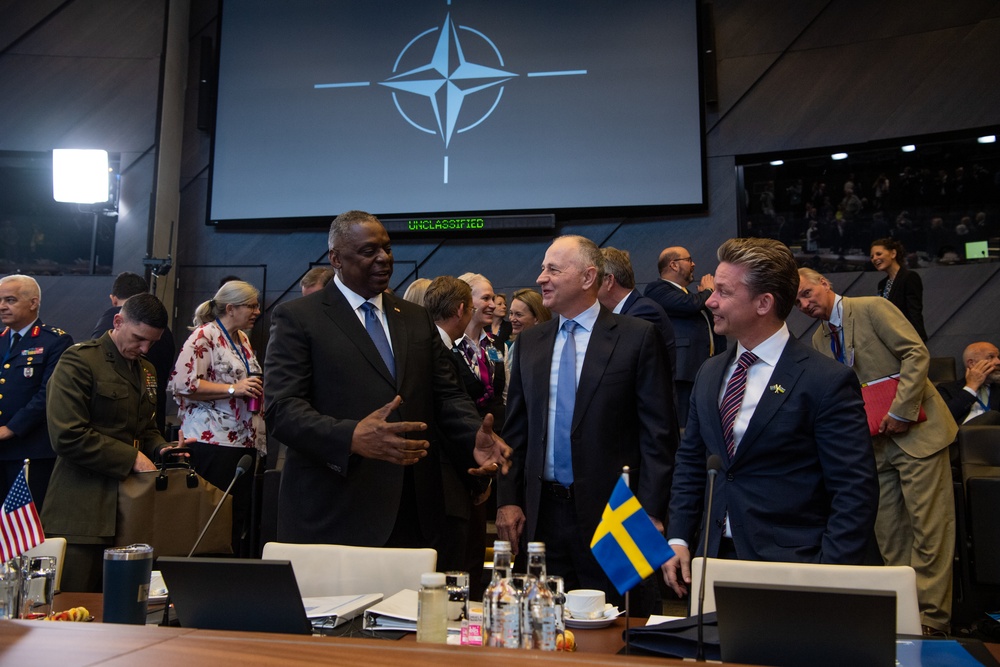 Secretary Austin attends meetings at NATO