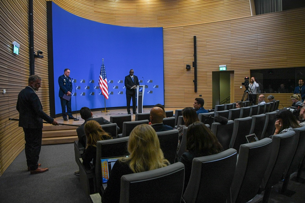 Secretary Austin attends meetings at NATO