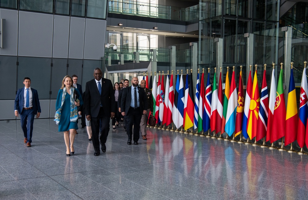 Secretary Austin attends meetings at NATO