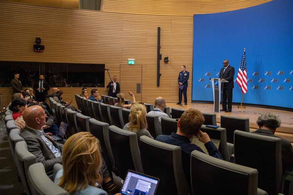 Secretary Austin attends meetings at NATO