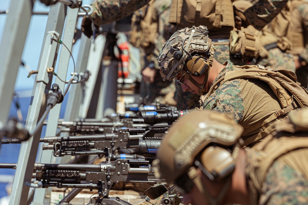 G. Co Conducts Deck Shoot Aboard the USS Green Bay