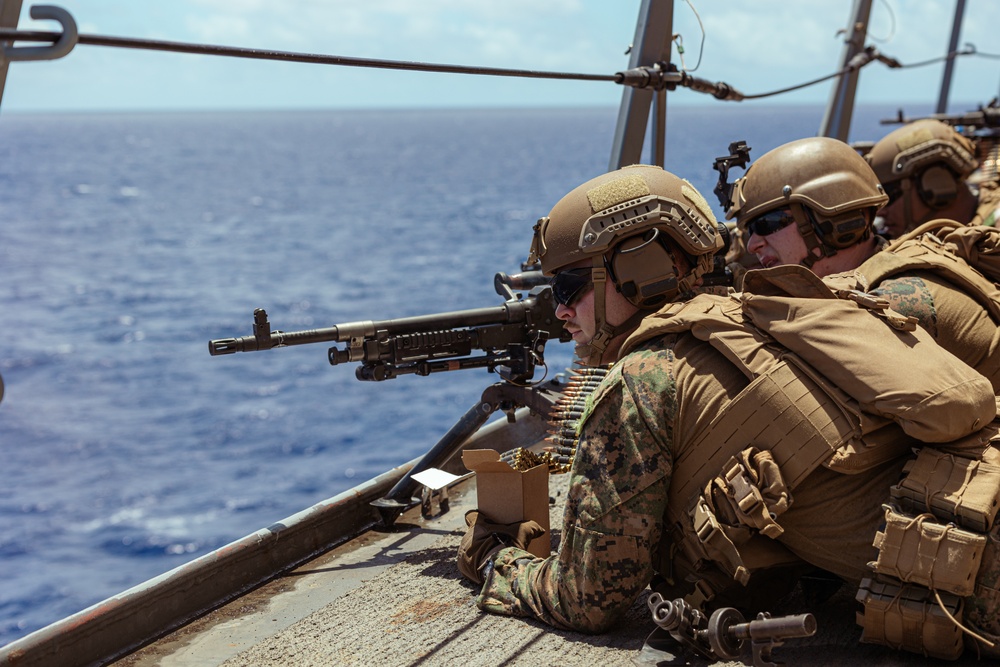 G. Co Conducts Deck Shoot Aboard the USS Green Bay