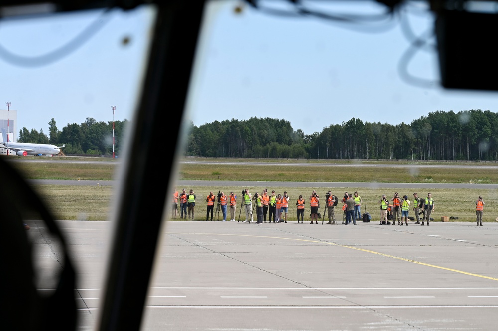 Georgia and Illinois Air National Guard fly a mission to Lithuania during exercise AIr Defender 2023