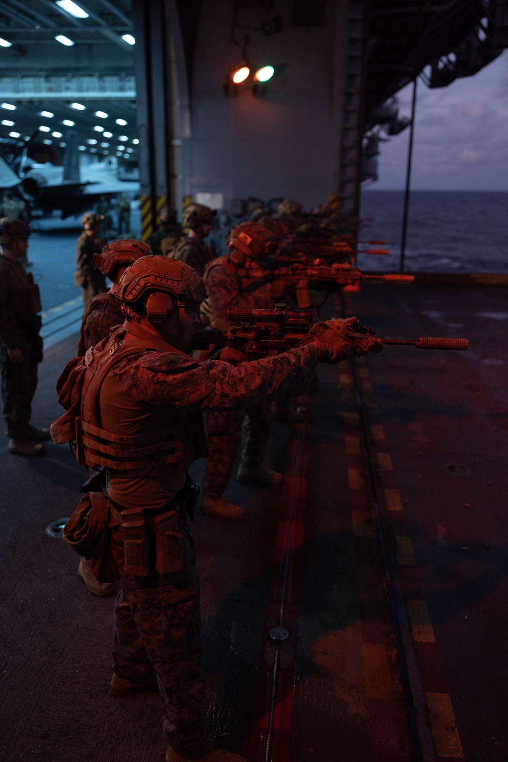 BLT 2/1 Live-Fire Drills on the USS America