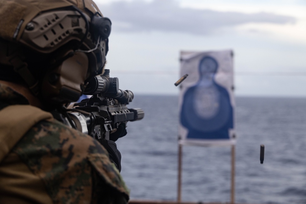 BLT 2/1 Live-Fire Drills on the USS America