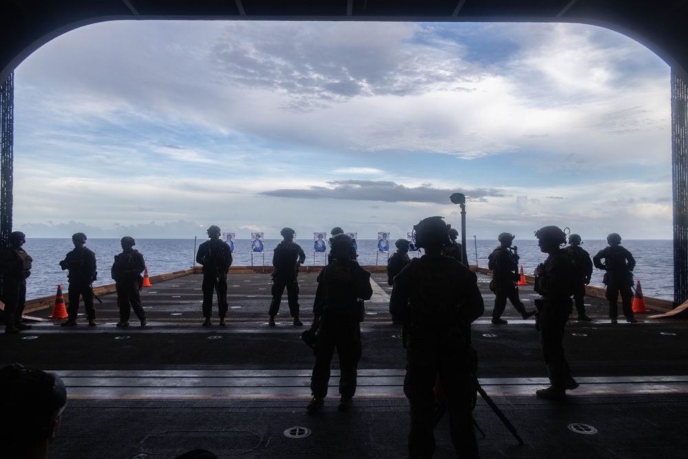 BLT 2/1 Live-Fire Drills on the USS America