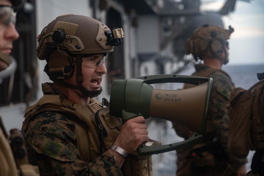 BLT 2/1 Live-Fire Drills on the USS America