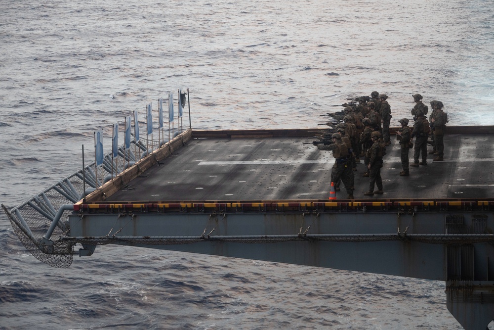 BLT 2/1 Live-Fire Drills on the USS America