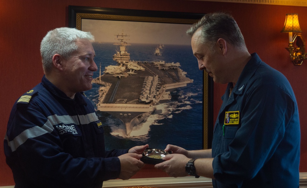 Carrier Strike Group 5 Hosts French Liaison Officers