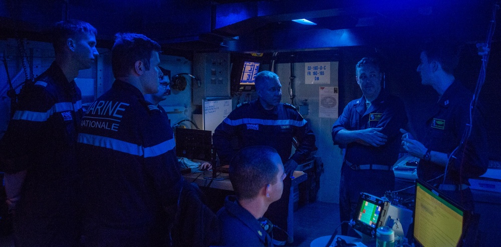 Carrier Strike Group 5 Hosts French Liaison Officers