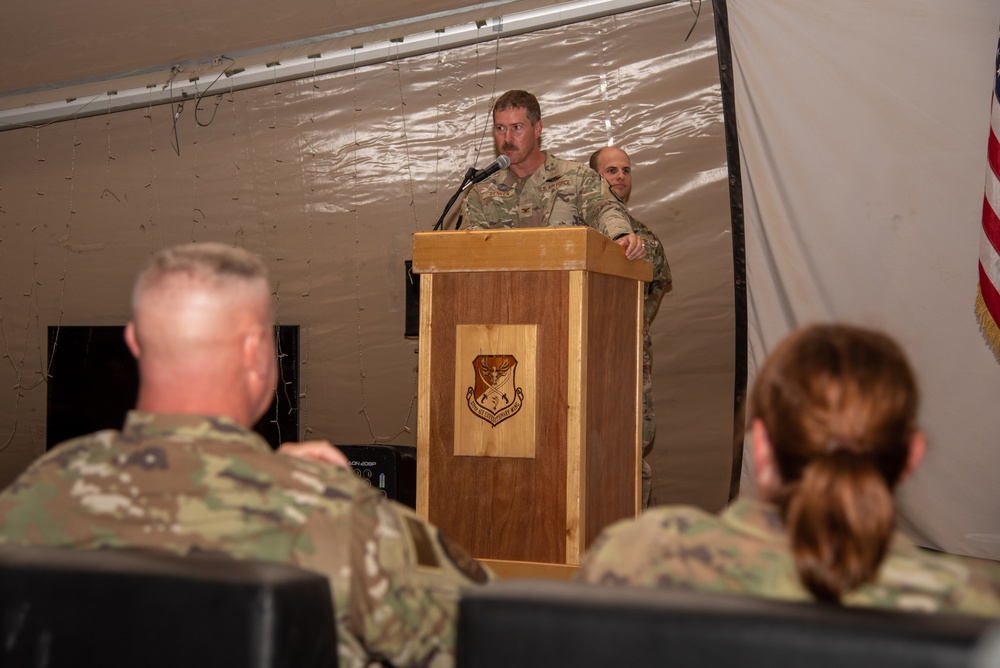 378th ECS holds assumption of command ceremony