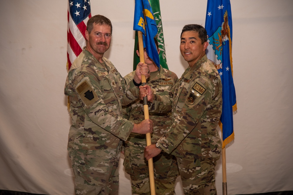 378th ECS holds assumption of command ceremony