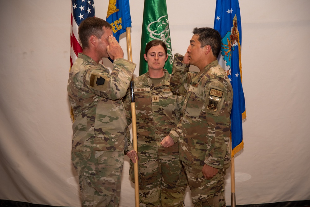 378th ECS holds assumption of command ceremony