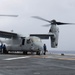 Midshipmen Aboard the USS America, MV-22B Osprey Flyover