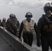 Midshipmen Aboard the USS America, MV-22B Osprey Flyover