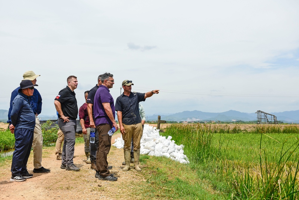 DPAA leadership visits Vietnam recovery site