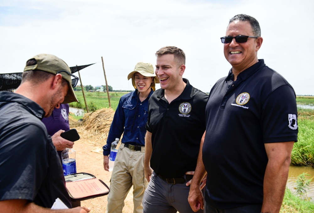 DPAA leadership visits Vietnam recovery site