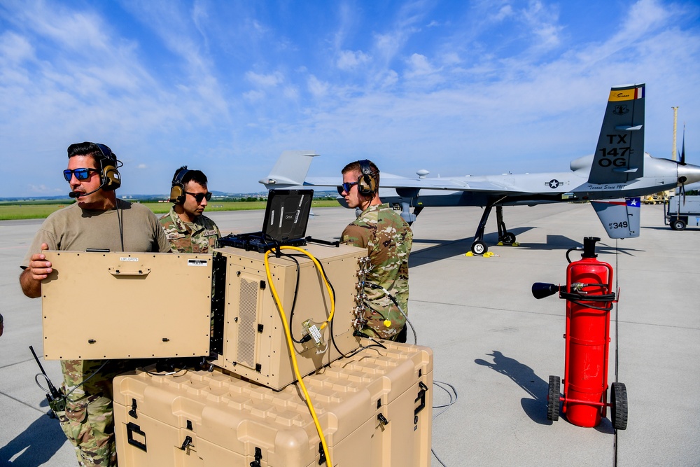 147th Attack Wing MQ-Reaper completes first ACE movement in Europe