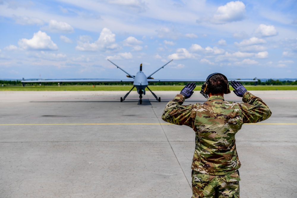 147th Attack Wing MQ-Reaper completes first ACE movement in Europe