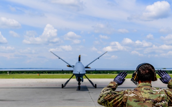 147th Attack Wing MQ-Reaper completes first ACE movement in Europe