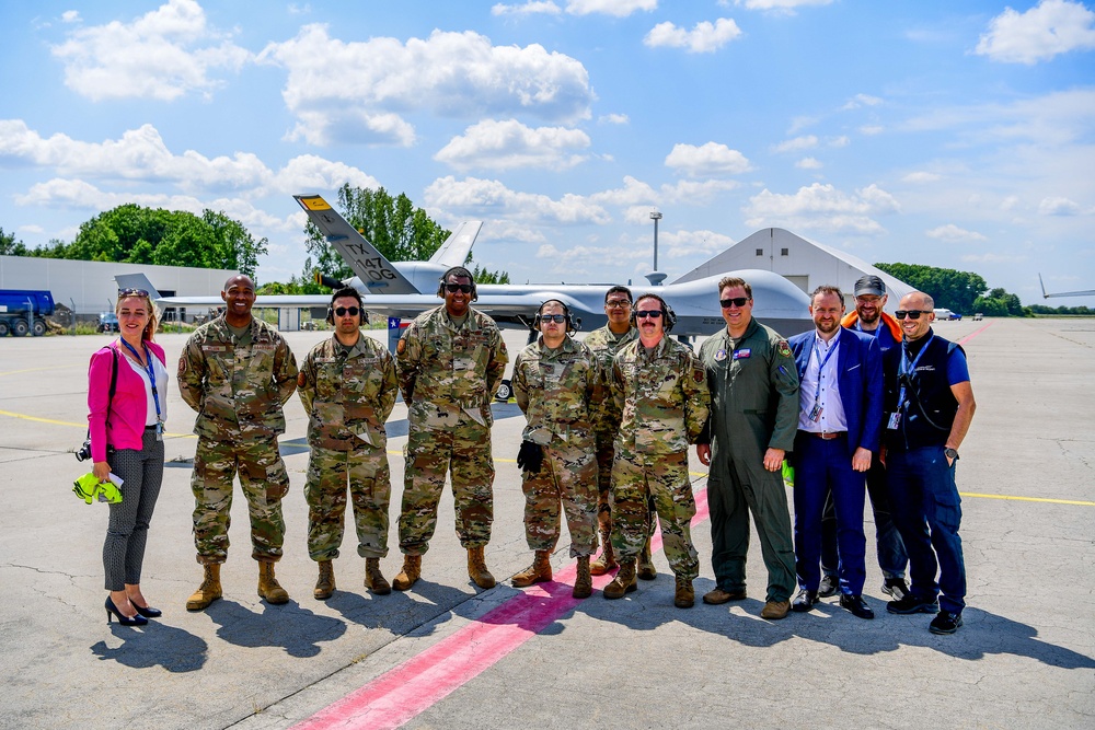 147th Attack Wing MQ-Reaper completes first ACE movement in Europe