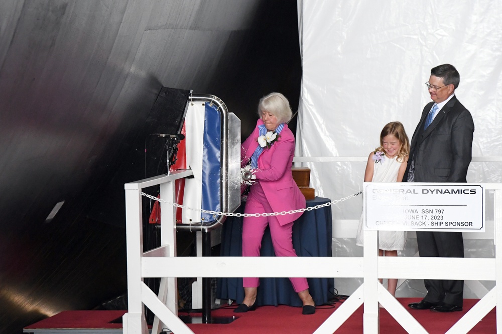 USS Iowa (SSN 797) Christening