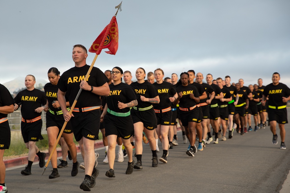 Army Reserve Soldiers at Fort Hunter Liggett celebrate the Army’s 248th birthday.