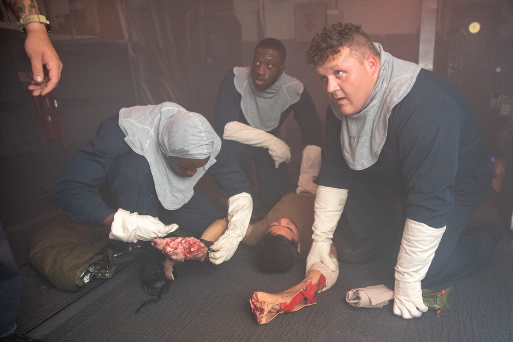 New Sailors Onboard USS Oscar Austin Complete The &quot;Crucible&quot; event