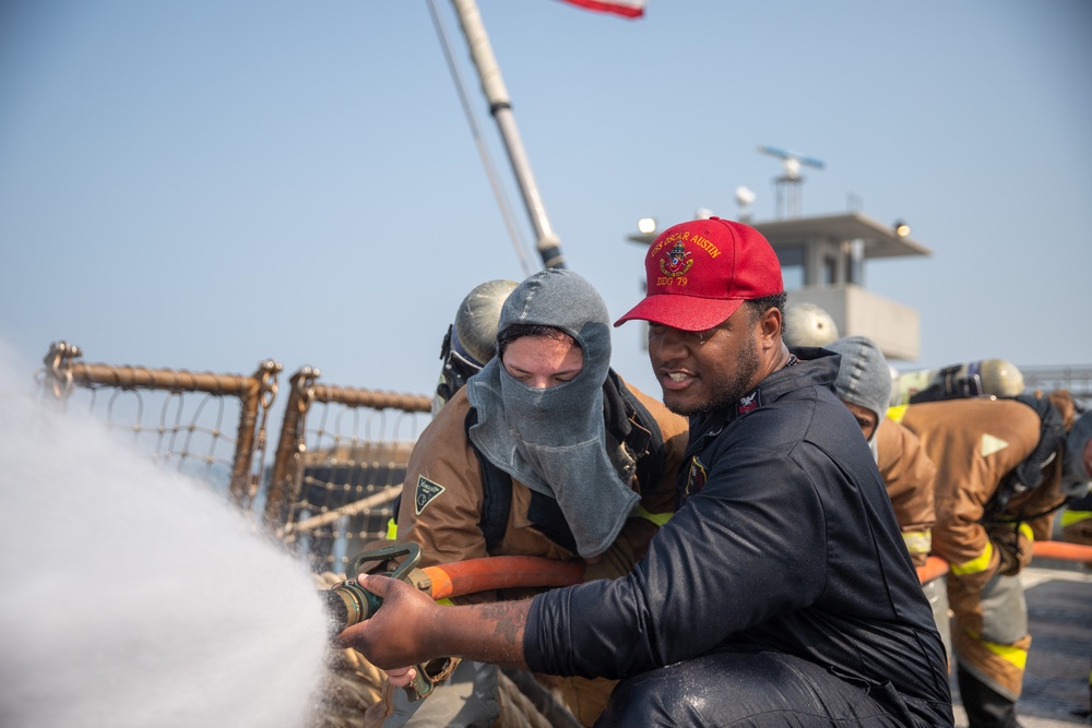 New Sailors Onboard USS Oscar Austin Complete The &quot;Crucible&quot; event