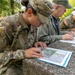 Army Reserve 1st Lt. Brianna Mirmina plots her first point