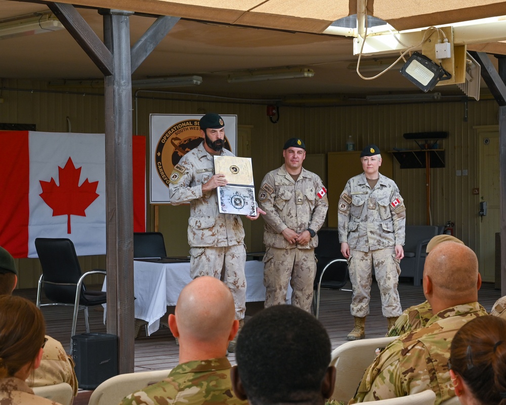 386th AEW Leadership Attend Canadian Change of Command