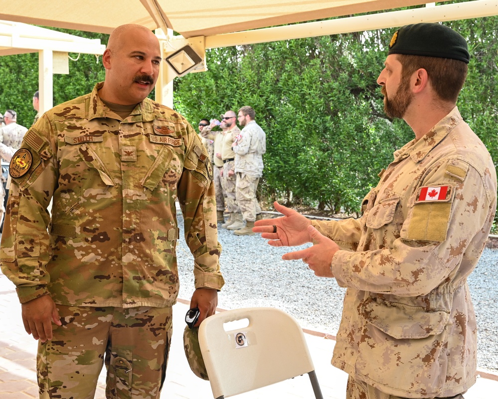 386th AEW Leadership Attend Canadian Change of Command