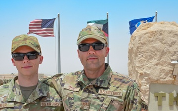 Father and Son deployed together at AASAB