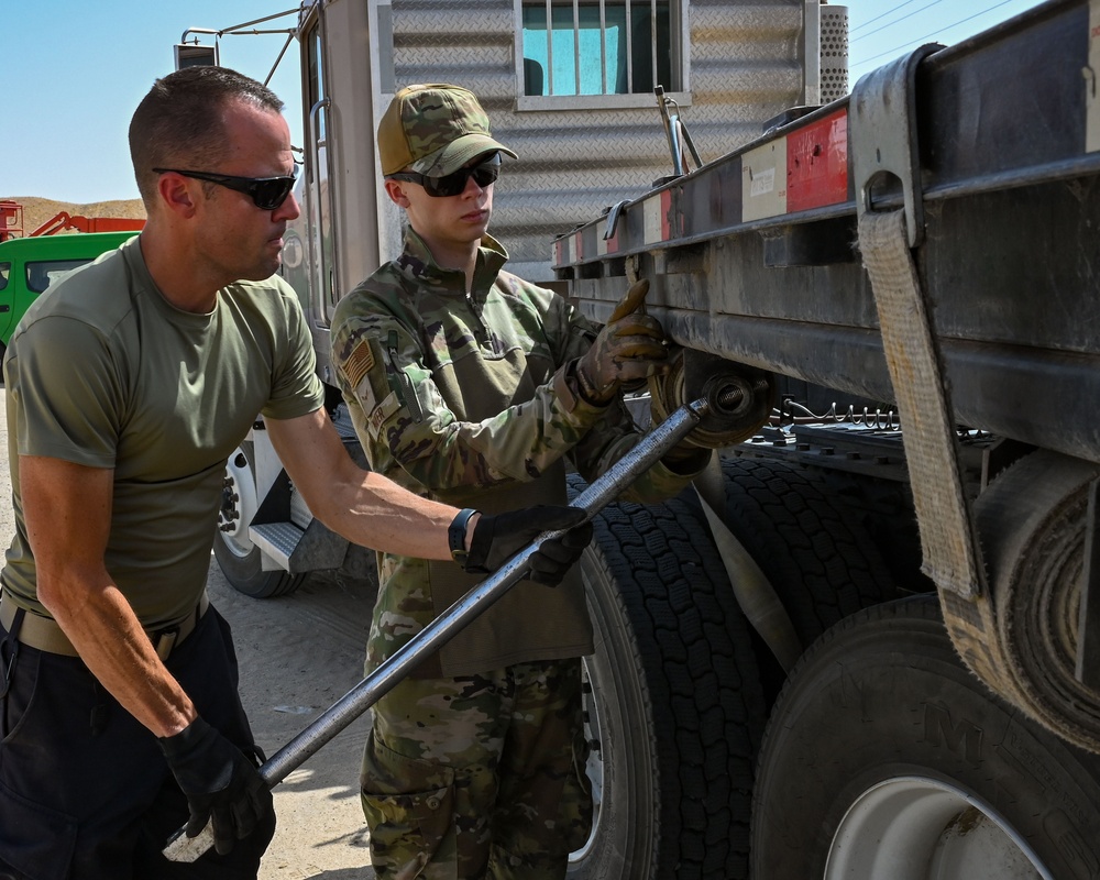 Father and Son deployed together at AASAB