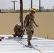 USACE District Commander joins 797 Engineering Company on RISEUP temporary roof construction