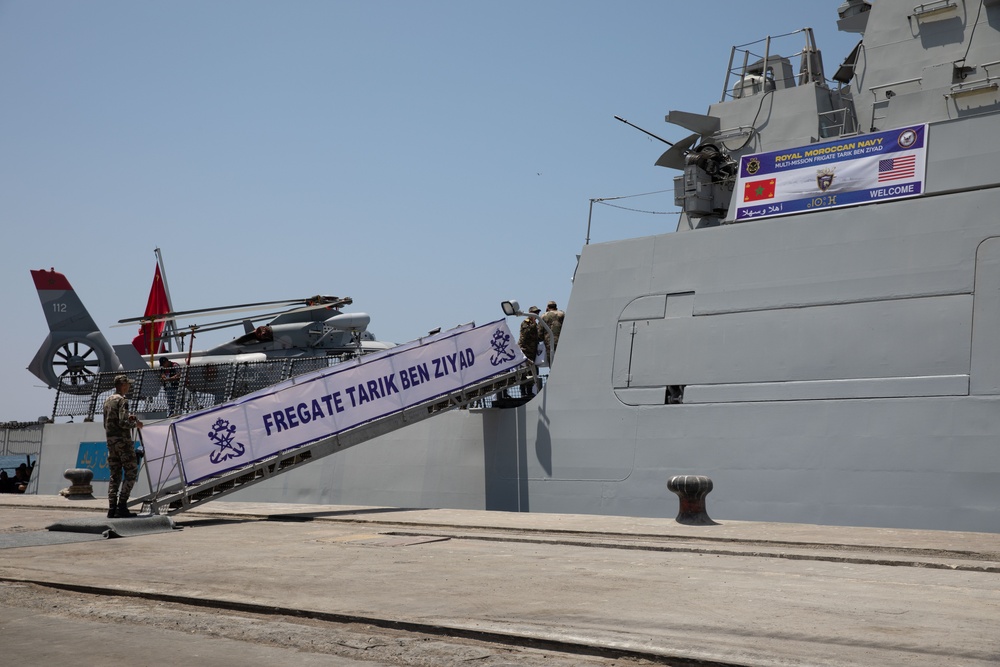 Naval port visit morocco